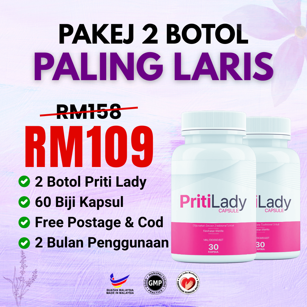 2 BOTOL KAPSUL PRITI LADY