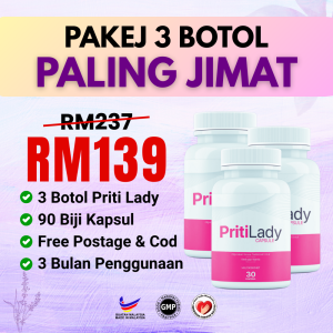 3 BOTOL KAPSUL PRITI LADY